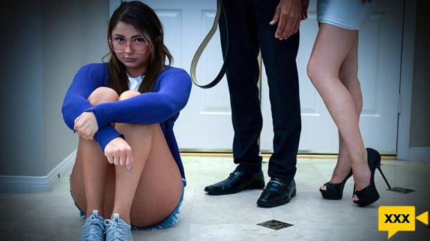 Foster Tapes – Christie Stevens & Dakota Knight – Foster Daughter Gets Physical Tutoring