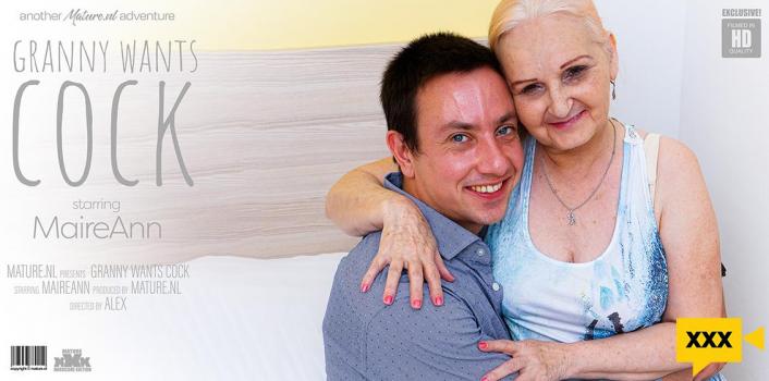 Mature NL – MaireAnn – Naughty Granny wants a young cock for steamy sex!