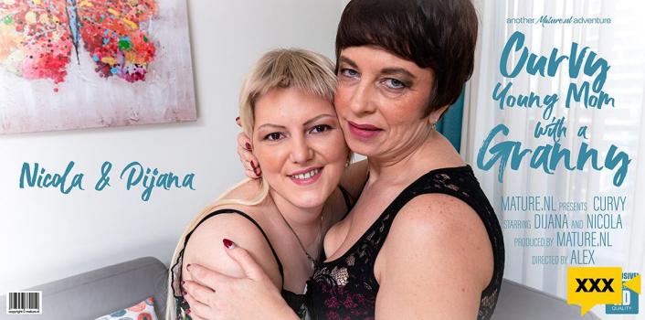 Mature NL – Dijana & Nicola S – Curvy mom Dijana loves fooling around with granny Nicola