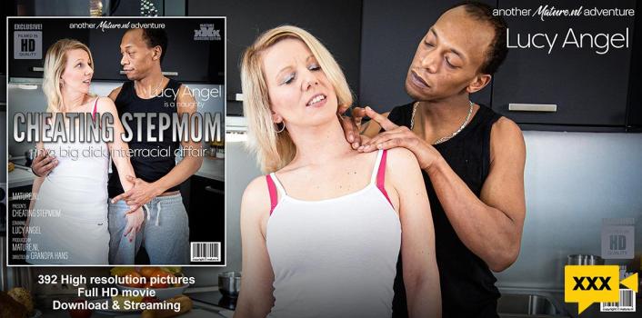 Mature NL – Lucy Angel – Horny MILF seduces her black son in law with his big dick
