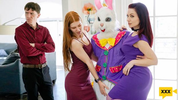 Family Strokes – Jane Rogers & Jessica Ryan – Seducing The Easter Bunny