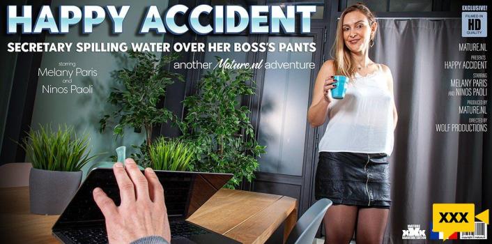 Mature NL – Melany Paris & Ninos Paoli – Secretary spilled water on her boss’s pants, but she loves to clean it!