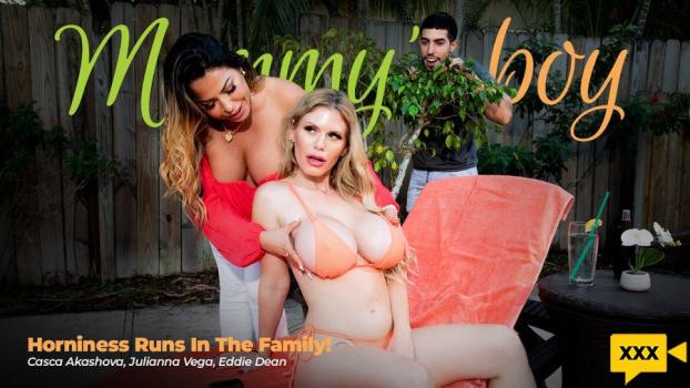Mommy’s Boy – Julianna Vega & Casca Akashova – Horniness Runs In The Family