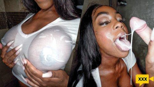 Filthy POV – Tori Montana – Ebony Amateur Sucks Big White Cock for Cum