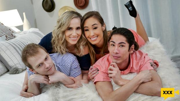Mom Swap – Christy Love & Lilly James – No Tramps Allowed