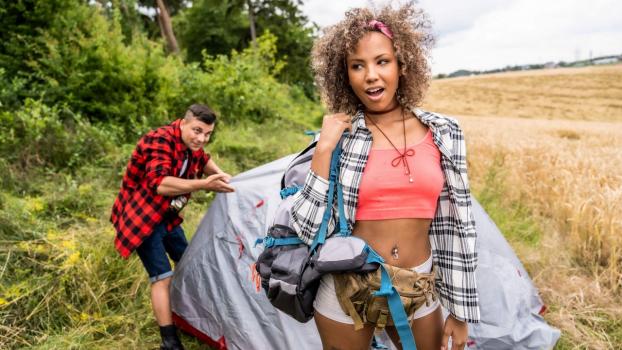 Fake Hostel – Romy Indy – Tent Poles and Camping Creampies