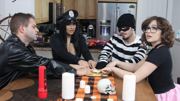 Sis Swap – Leana Lovings & Serena Santos – The Ouija Board