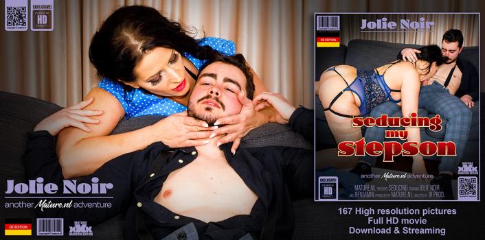 MatureNL - Cougar Jolie Noir seduced her stepson for a steamy affair