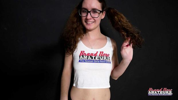 BrandNewAmateurs – Dixie – Sexy Teen Glasses & Stockings Returns!