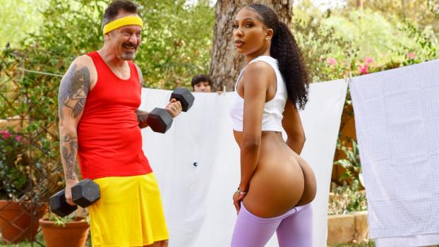 Milfed – Olivia Jayy - MILF Workout Teases Pervy Neighbor
