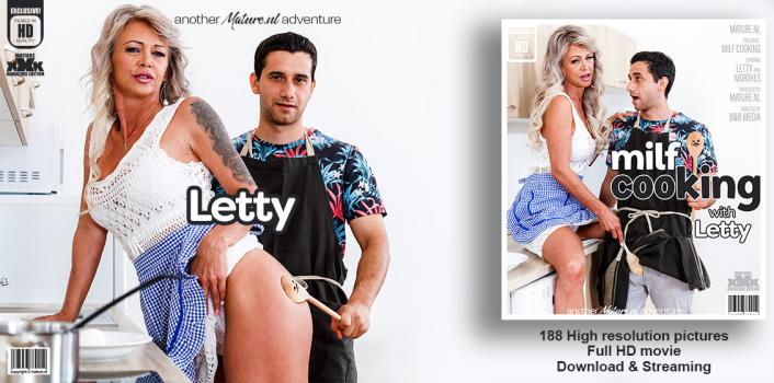 MatureNL – Letty - Toyboy cook fucking his hot Stepmilf Letty in the livingroom