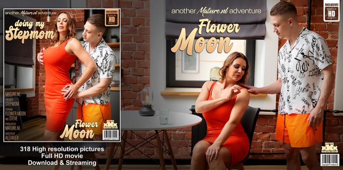 MatureNL – Moon Flower - Fucking his hot stepmom Moon flower because she’s one hot horny MILF