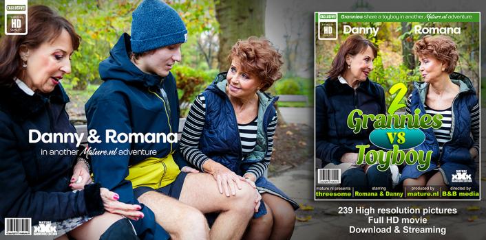 MatureNL – Danny & Romana - Running toyboy has the best threesome with horny grannies Danny and Romana