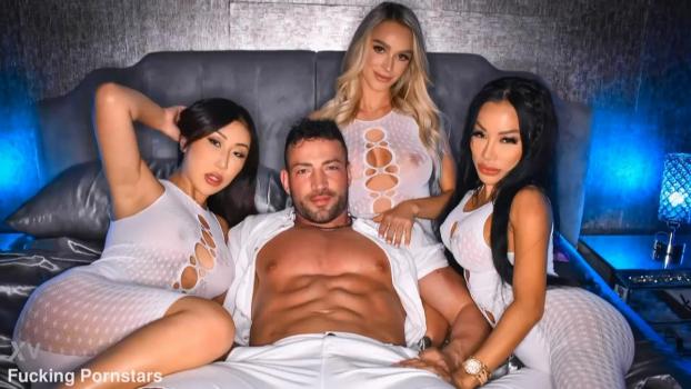FuckingPornstars – Wild Pornstar 3 on 1 Foursome with Maximo Garcia