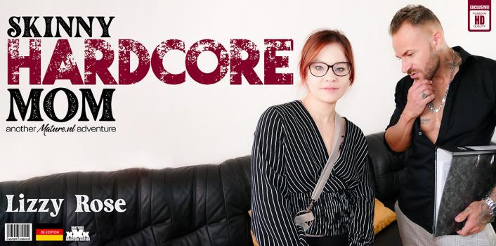 MatureNL – Hardcore sex and a mouth full of cum is the wet dream of German mom Lizzy Rose