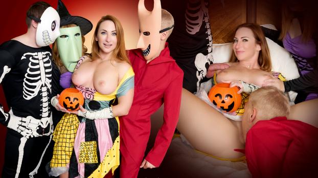 FreeuseMILF – Sophia Locke & Evie Christian – The Halloween Pranksters