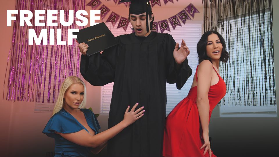 FreeuseMilf – Vanessa Cage & Brooke Barclays – The Perks of Graduation