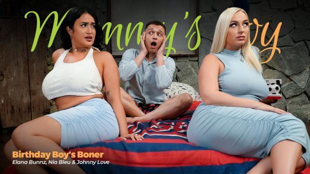 Mommy’sBoy – Elana Bunnz & Nia Bleu – Birthday Boy’s Boner